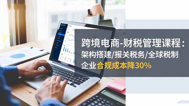 跨境电商-财税管理课程：架构搭建/报关税务/全球税制，企业合规成本降30%-智云网
