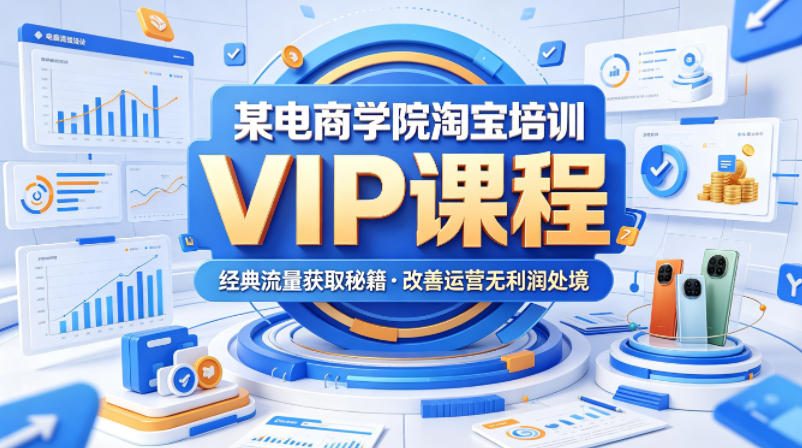 某电商学院淘宝培训VIP课程,各种经典有用的流量获取秘籍,改善运营产品没利润的处境(2026年5月)-智云网