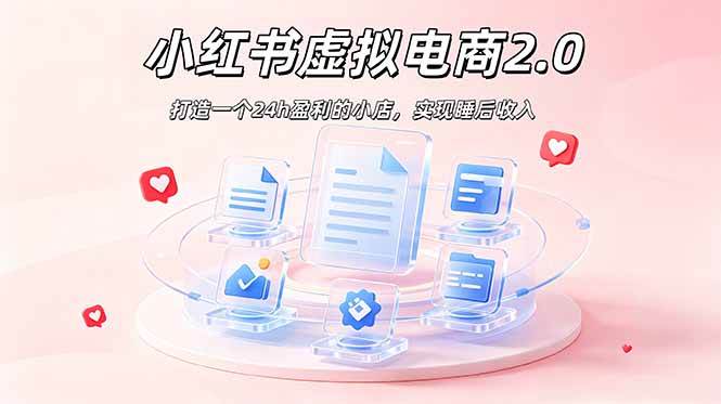 （19033期）2026 年最强风口掘金项目：AI小红书虚拟电商，布局搜索流量，每日躺赚500+-智云网