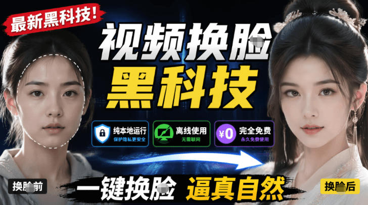 AI人工智能如此夸张？一键视频换Lian黑科技，纯本地离线运行，本地视频换Lian娱乐工具，AI FaceSwap-智云网
