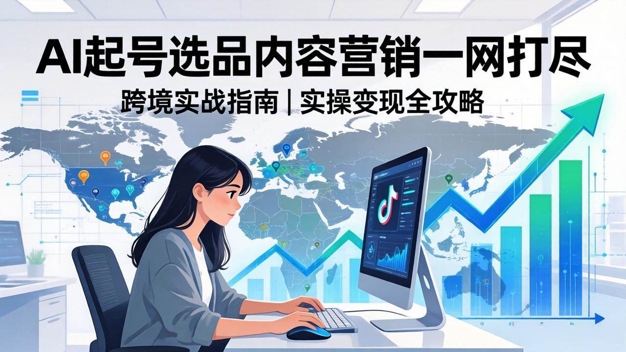 （17824期）2026 TikTok 跨境AI实操：从零基础到变现全流程，AI起号选品内容营销一网打尽-智云网
