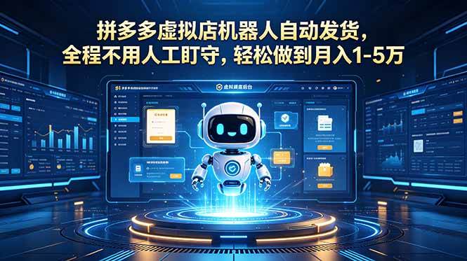 （18779期）拼多多虚拟店机器人自动发货，全程不用人工盯守，轻松做到月入 1-5 万-智云网
