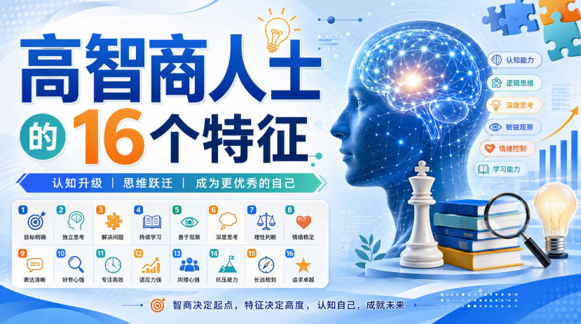 付费文章：高智商人士的16个特征-智云网