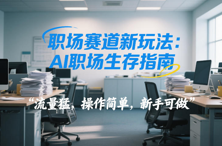 职场赛道新玩法:AI职场生存指南,流量猛,操作简单,新手可做