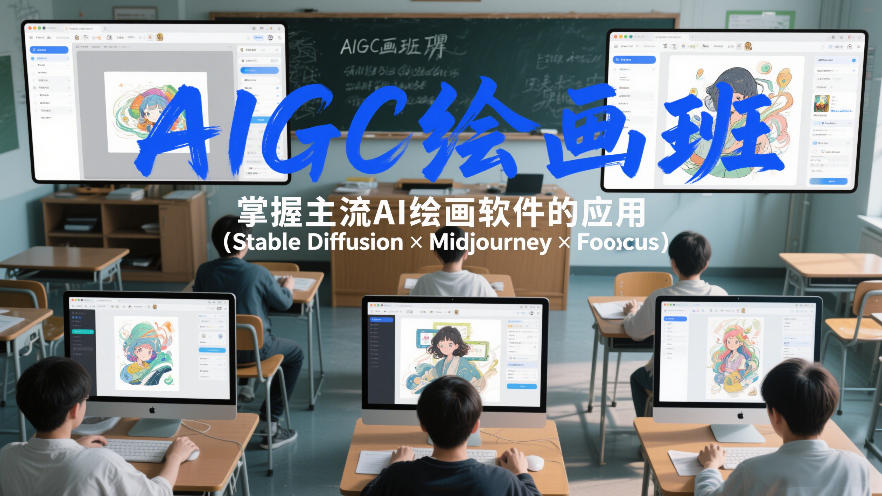 AIGC绘画班,掌握主流Ai绘画软件的应用(Stable Diffusion x Midjourney x Fooocus)-智云网