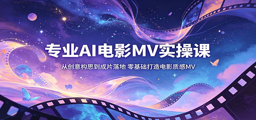 专业AI电影MV实操课：从创意构思到成片落地，零基础打造电影质感MV-智云网