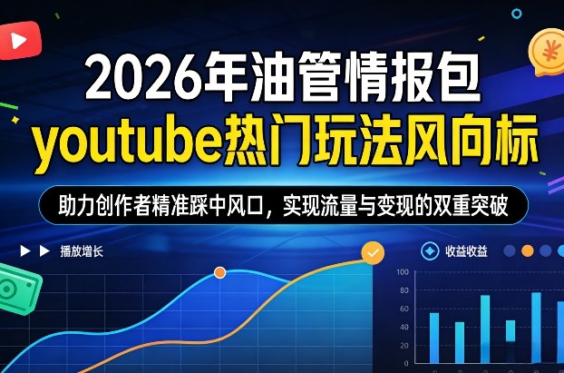 2026年油管情报包,youtube热门玩法风向标,助力创作者精准踩中风口,实现流量与变现的双重突破(更新0330)-智云网