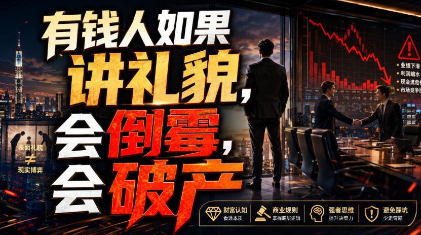 付费文章：有钱人如果讲礼貌，会倒霉，会破产-智云网