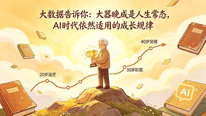 （18288期）付费文章：大数据告诉你：大器晚成是人生常态，AI 时代依然适用的成长规律-智云网