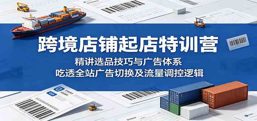 跨境店铺起店特训营：精讲选品技巧与广告体系，吃透全站广告切换及流量调控逻辑-智云网